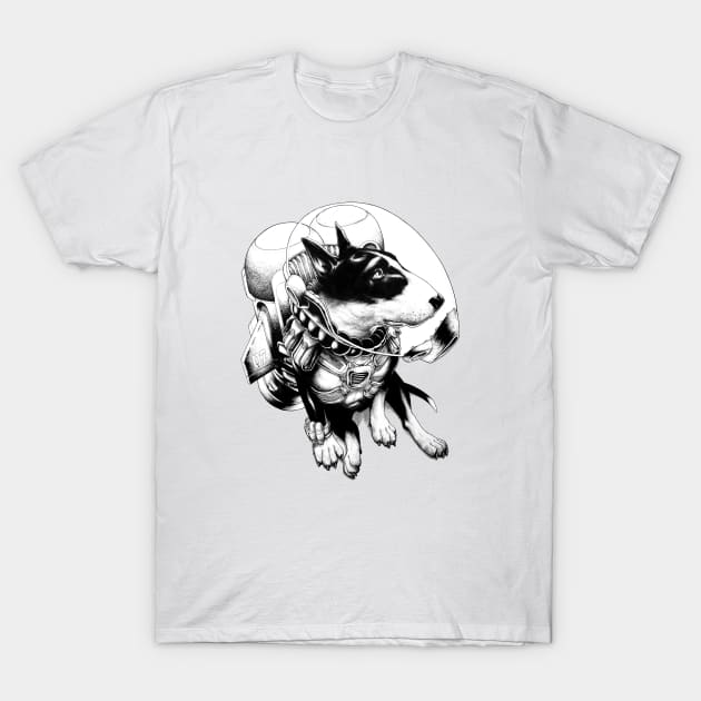 Jetpack Dog | Curtiss T-Shirt by gregorytitus